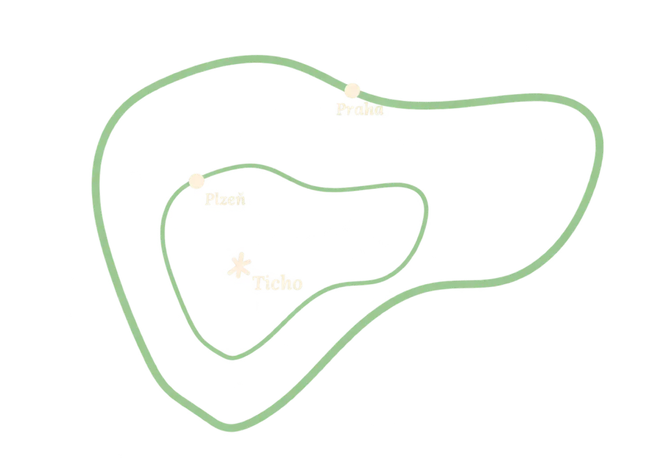 Mapa okolí Ticha
